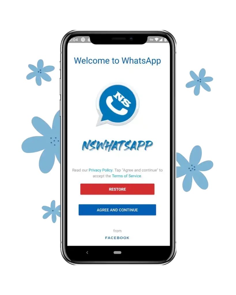 NS WhatsApp Blue