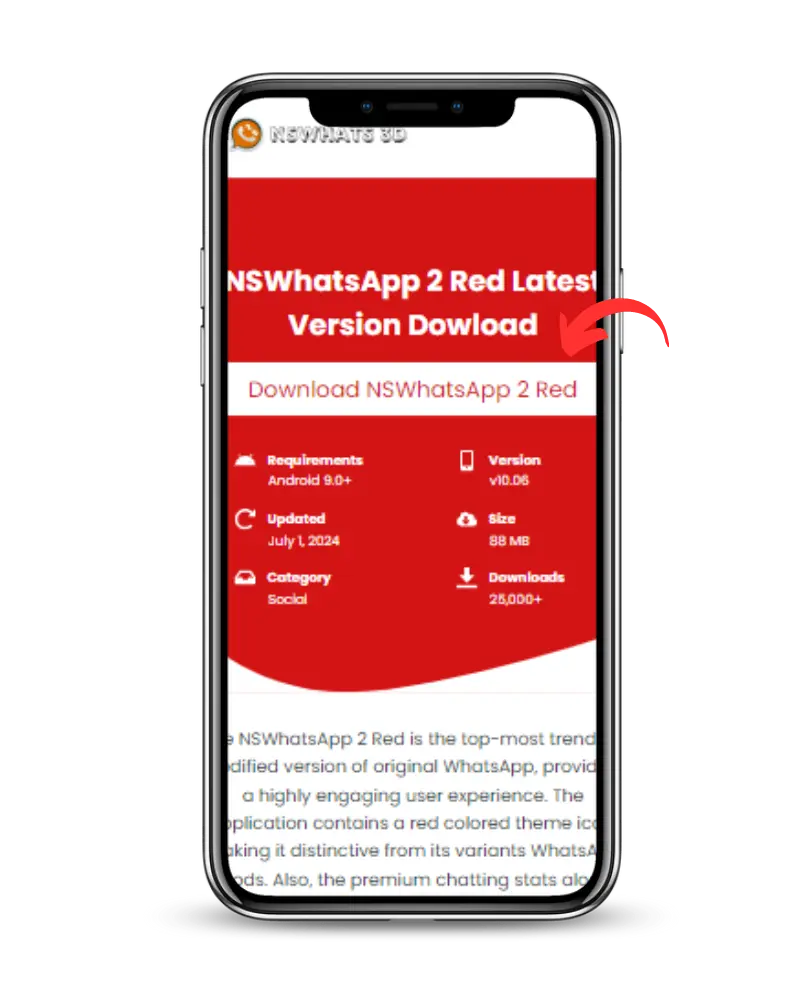 NSWhatsApp 2 Red APK Download